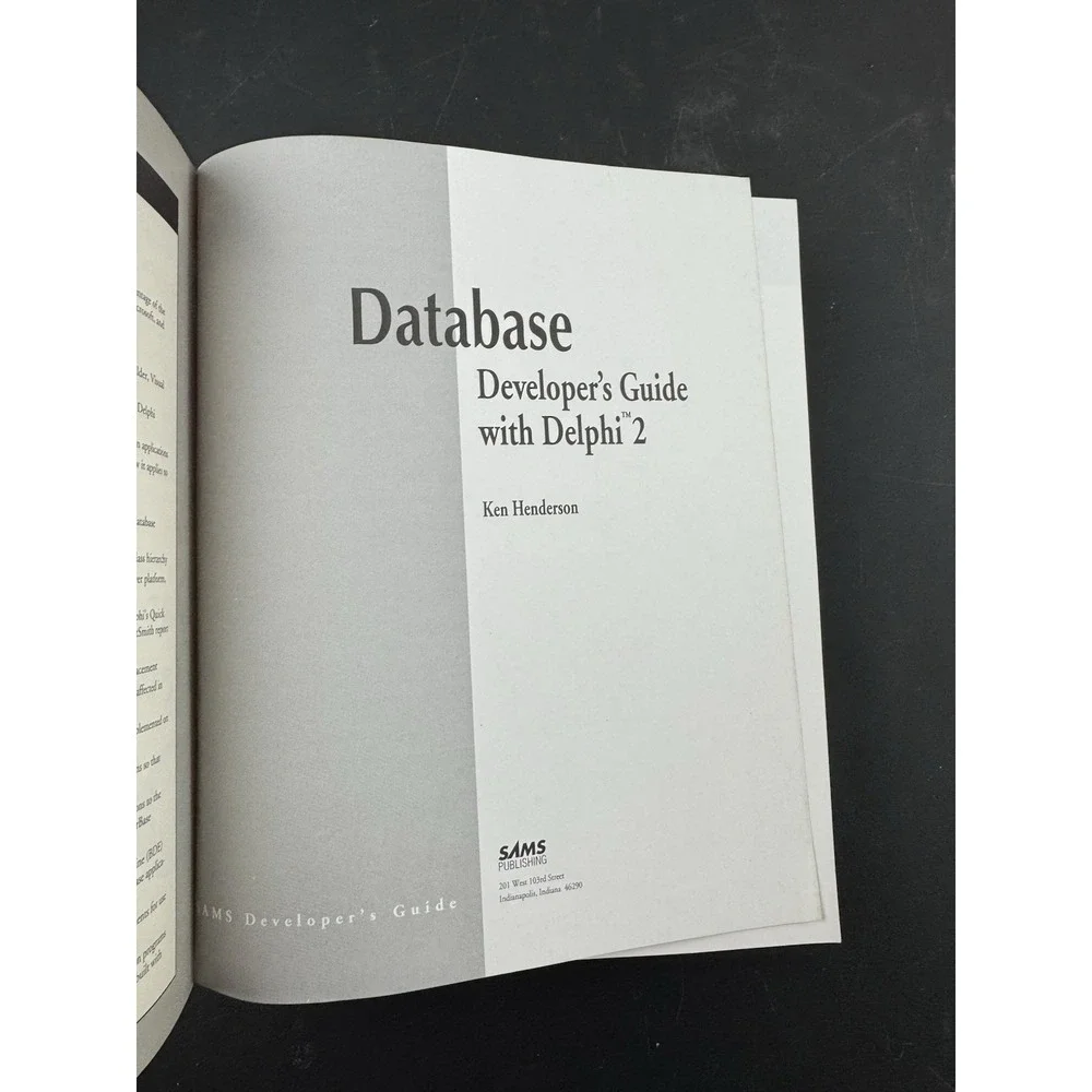 Database Developers Guide with Borland Delphi 2 1996‎